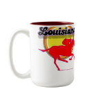 Louisiana quarterhorse mug