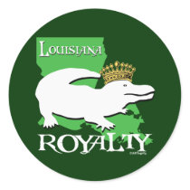 Louisiana Royalty (white gator) stickers