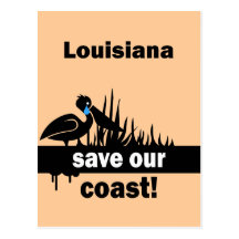 Louisiana save our coast post cards