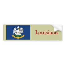 Louisiana State Flag Bumper Stickers