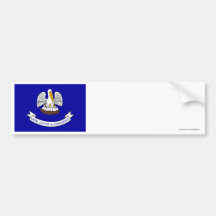 Louisiana State Flag Bumper Stickers