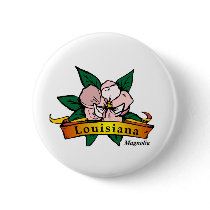 Louisiana State Flower Pinback Button