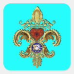 Louisiana Sticker Square  Over 50 Colors