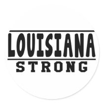 Louisiana Strong Designs Round Sticker