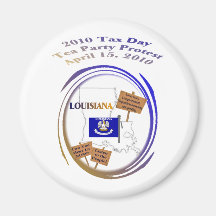 Louisiana Tax Day Tea Party Protest Magnet