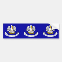 Louisiana, United States flag Bumper Stickers