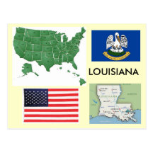 Louisiana, USA Postcard