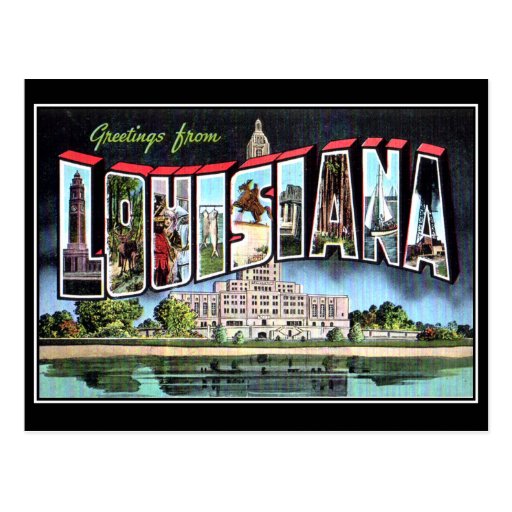 Louisiana Vintage Postcard | Zazzle