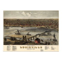 Louisville, Kentucky - 1876 (Ruger) BigMapBlog.com posters