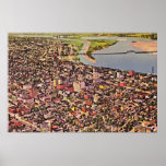 Louisville, Kentucky Birdseye Circa 1940 Posters