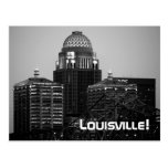 Louisville, KY - Black & White Print (Postcard) postcards