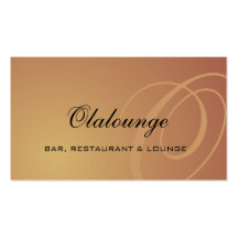 Lounge Bar Business Card