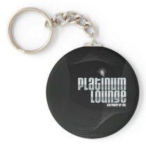 Lounge Black/Platinum keychain