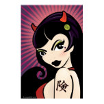 LoungeKat Poster: Devil Girl posters by LoungeKat LoungeKat Poster: Devil Girl posters