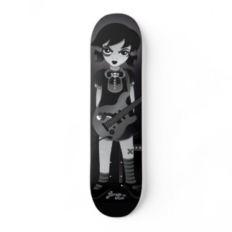LoungeKat Skateboard: Bass Girl skateboard
