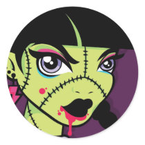 LoungeKat Sticker: 80's Zombie by LoungeKat LoungeKat Sticker: 80's Zombie