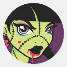 LoungeKat Sticker: 80's Zombie
