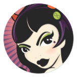 LoungeKat Sticker: Devil Girl by LoungeKat LoungeKat Sticker: Devil Girl