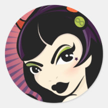LoungeKat Sticker: Devil Girl