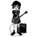 LoungeKat T-shirt - Bass Girl (women's) by LoungeKat LoungeKat T-shirt - Bass Girl (women's)