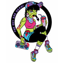 LoungeKat T-shirt - The 80's are Dead! (women's) by LoungeKat LoungeKat T-shirt - The 80's are Dead! (women's)
