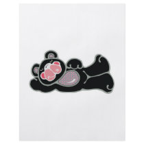 lounging pink and black bear full color flyer