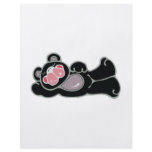 lounging pink and black bear full color flyer