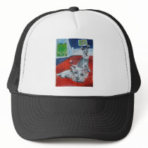 lounging schnauzers mesh hats