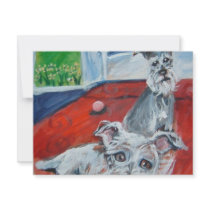 lounging schnauzers invitations by zadajeanne lounging schnauzers invitations