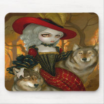 Loup-Garou: d'Automne gothic Wolf Rococo Mousepad by strangeling Loup-Garou: d'Automne gothic Wolf Rococo Mousepad