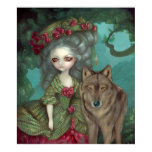 Loup-Garou:  La Foret gothic wolf rococo Art Print