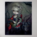 Loup-Garou: Le Petit Chaperon Rouge ART PRINT wolf print