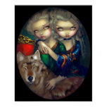 Loup-Garou: Les Jumeaux ART PRINT wolf vampire