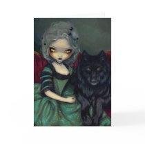 "Loup-Garou: Noir" Greeting Card