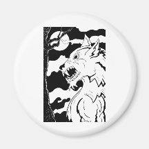 Loup Garou (Werewolf) Fridge Magnet