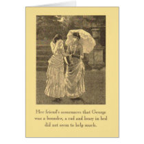 Lousy in bed. greeting cards