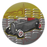 Louvered Deuce Toolbox Round Stickers