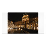 Louvre at Night Customized Photo Card