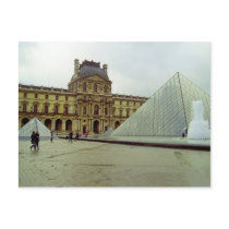 Louvre museum postcard