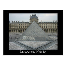 Louvre museum postcards
