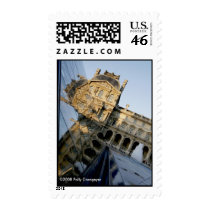 Louvre Reflection 01, 2008 Polly Crongeyer postage by pscron Louvre Reflection 01, 2008 Polly Crongeyer postage