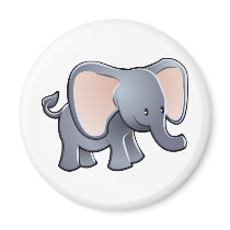 lovable elephant children’s cartoon character refrigerator magnets