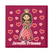 Lovable Princess magnets