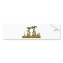 Lovable Vegetables - Waving Bumper Sticker