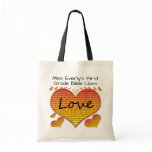 Love 1 Corinthians 13 Hearts Canvas Bag
