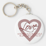 Love 1 Peter 4:8 Key Chains