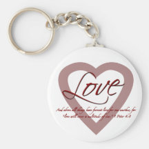 Love 1 Peter 4:8 Key Chains