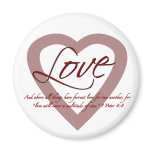 Love 1 Peter 4:8 Fridge Magnets