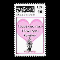 love 2 copy, christogram HAND, I L... - Customized postage
