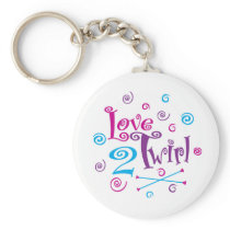Love 2 Twirl Key Chain